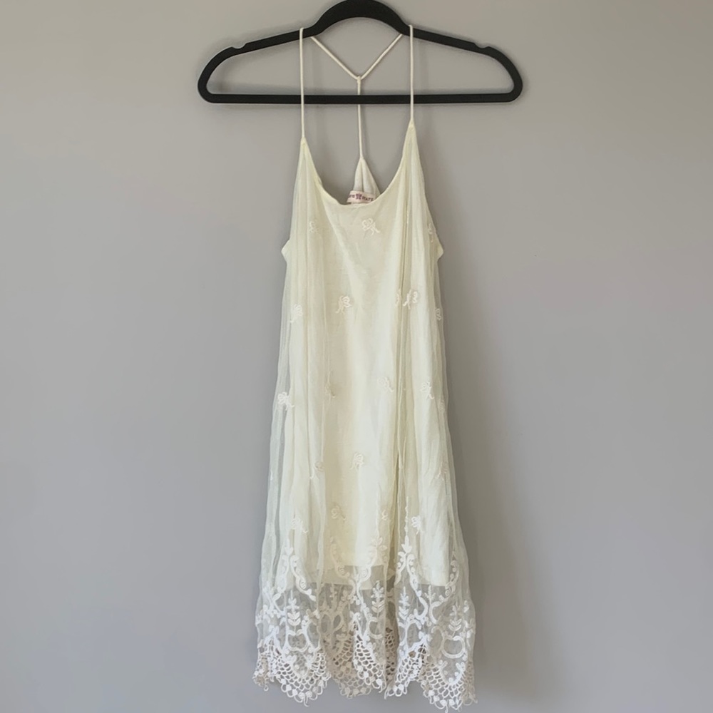 Cream lace dress